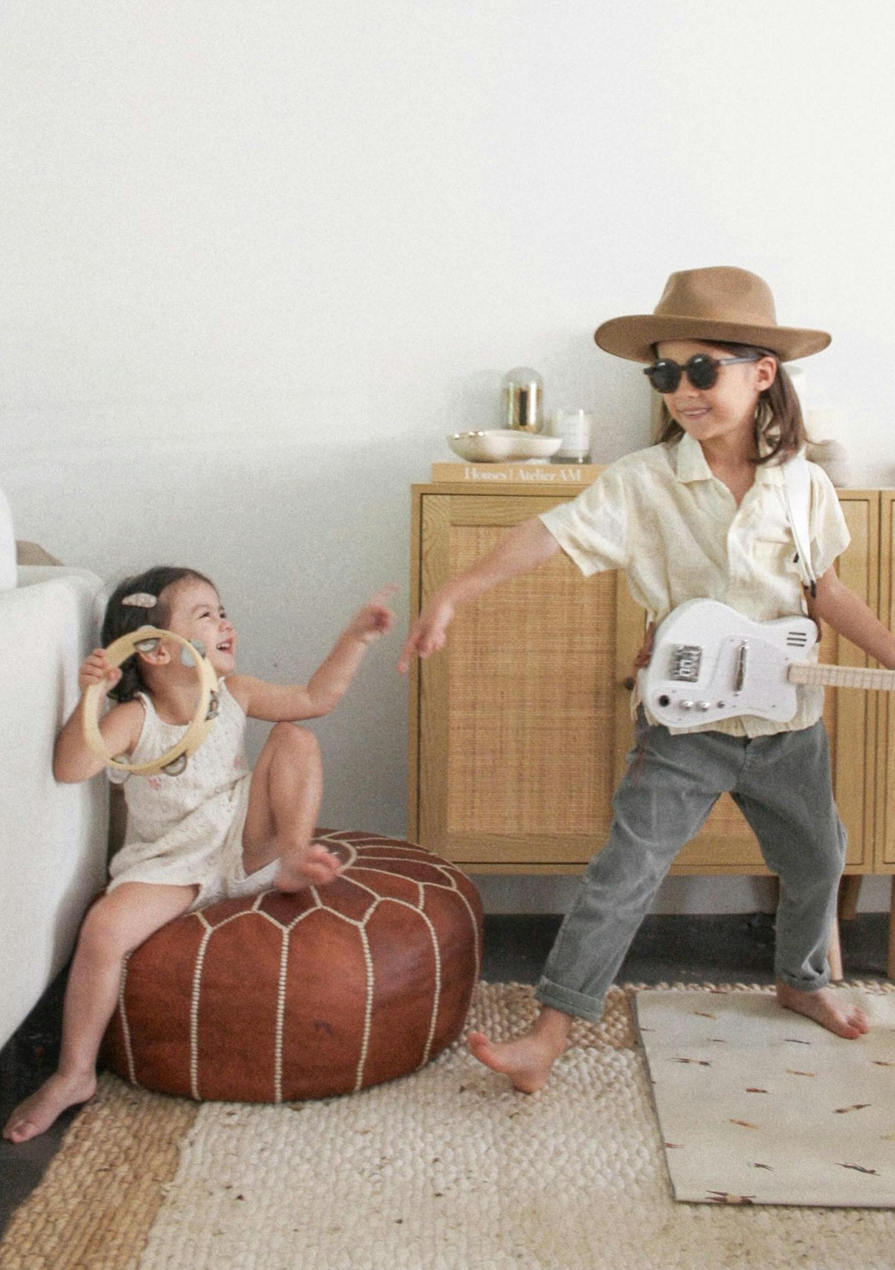 Children playing music